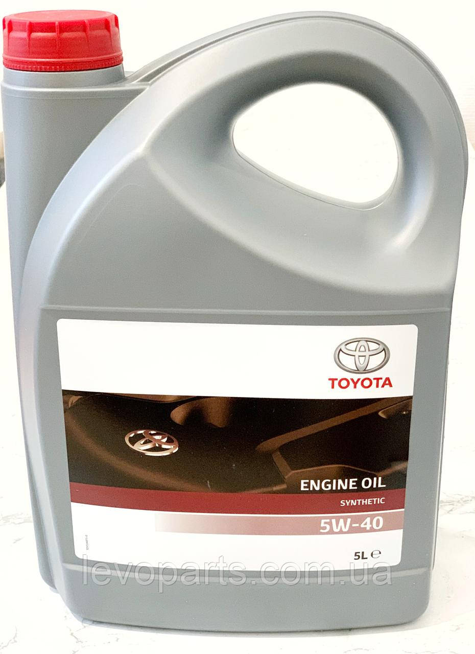 Моторна олива Toyota Synthetic 5W-40 (Тойота 5в40) 5 л Оригінал 0888080835, фото 1