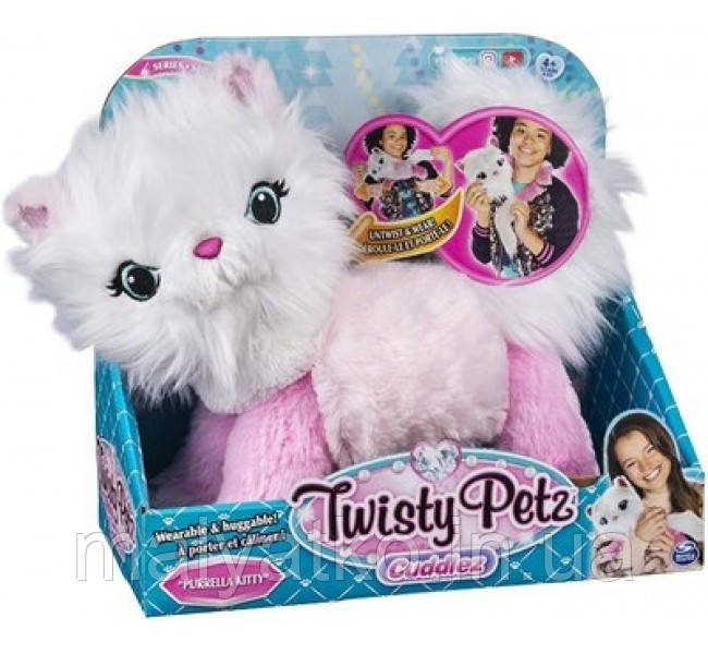 Плюшевий кошеня іграшка-трансформер котик кіт Twisty Petz Cuddlez Твисти Петс