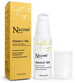 Сироватка для обличчя з 15% вітаміном C Nacomi Next Level Vitamin C 15%, 30 мл.