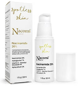 Освітлююча сироватка для особи з ніацинамідом Nacomi Next Level Niacinamide 20%, 30 ml.