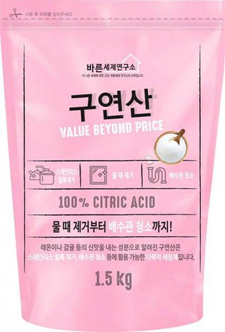 Універсальний засіб для миття Mukunghwa Citric Лимонна кислота 1.5 кг(500982), фото 1