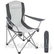 Стул KingCamp Arms Chairin Steel(KC3818) BLACK MEDIUMGREY, фото 2
