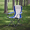 Стул KingCamp Arms Chairin Steel(KC3818) Grey/Blue, фото 8