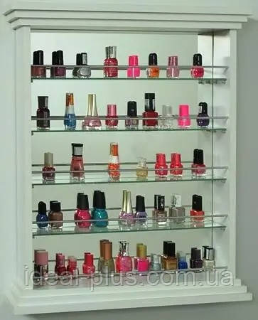 Навесная витрина полка для лаков маникюрная навесные полки для салона ...
