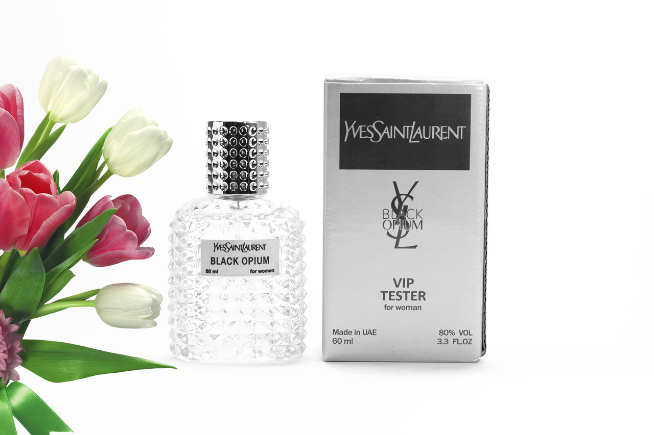 Жіночий тестер Yves Saint Laurent Black Opium VIP 60 мл ОАЕ, фото 1