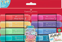 Набір текстових маркерів Faber-Castell Highlighter TL 46 Pastel, 8 штук, Картонна упаковка, Різні кольори пастель