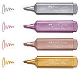 Текстовий маркер Faber-Castell Highlighter TL 46 Metallic, Перлинний рожевий металік, фото 6
