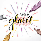 Текстовий маркер Faber-Castell Highlighter TL 46 Metallic, Перлинний рожевий металік, фото 11