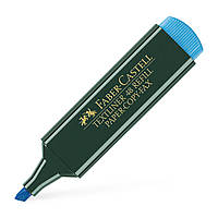 Текстовый маркер Faber-Castell Textliner 48 Superfluorescent, Темно-зеленый корпус, Голубой флуоресцент