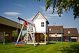 Лаундж дитячий вуличний комплекс з будиночком і гойдалками на палях "Мрія", фото 3