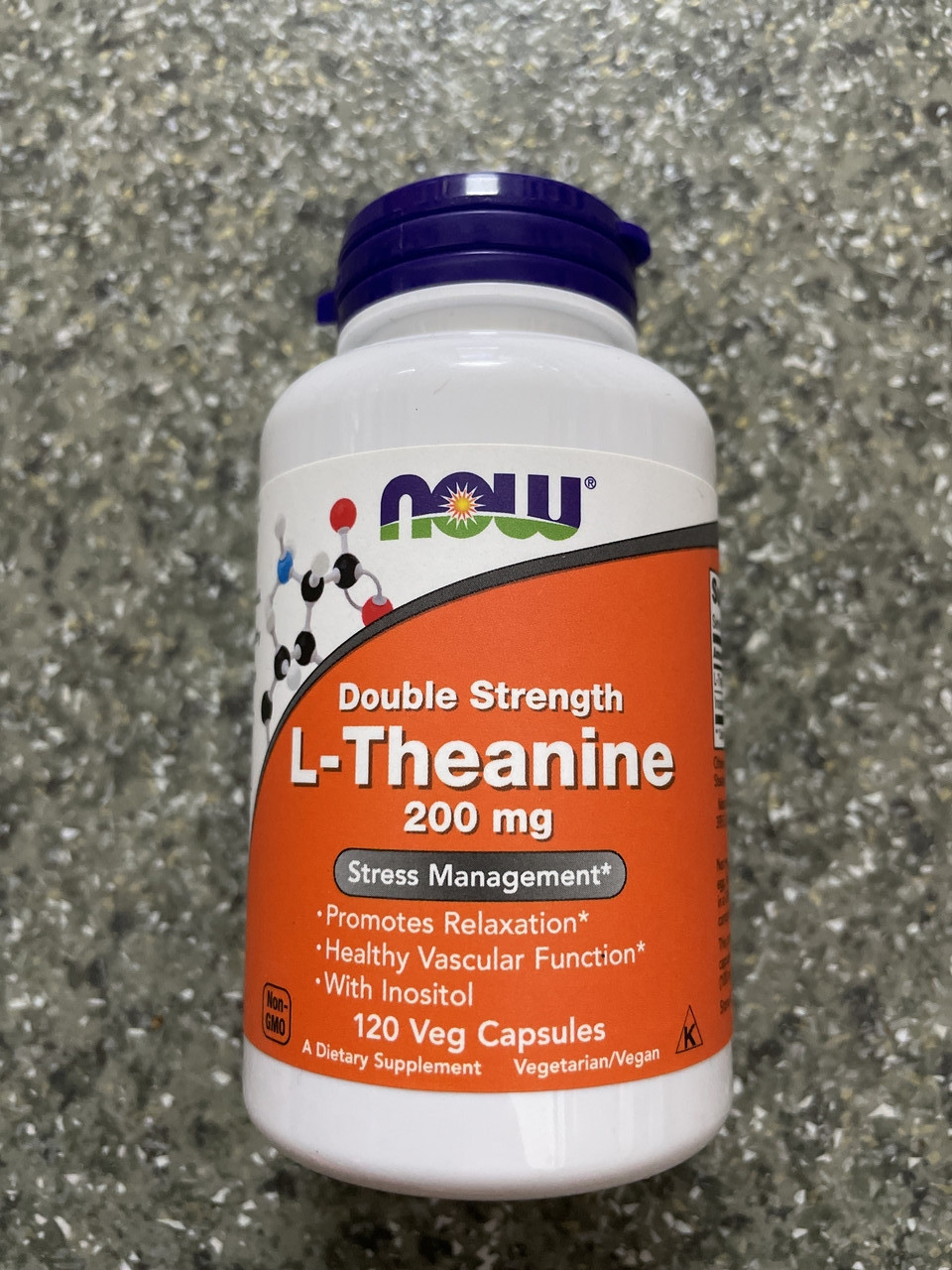 L-Тіанін Now Foods L-Theanine 200 mg 120 vcaps