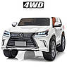 Дитячий електромобіль на акумуляторі Lexus  LX 570 з планшетом на радіокеруванні для дітей 3-8 років білий, фото 7