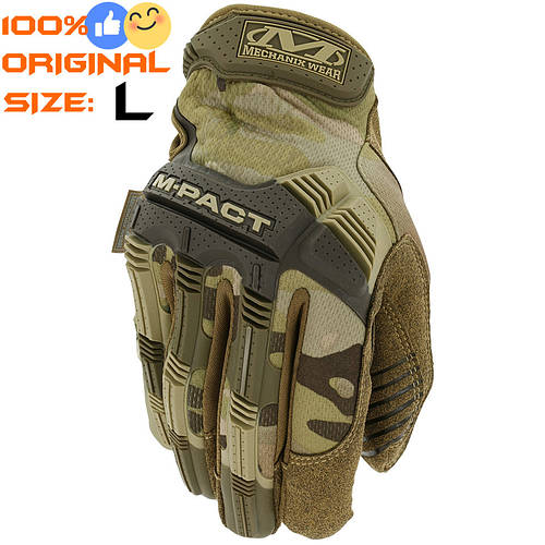 Тактичні рукавиці Mechanix M-Pact® MultiCam, розмір L, артикул MPT-78-010