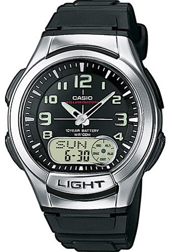 Годинник чоловічий Casio AQ-180W-1BVES електронний водонепроникний, фото 1