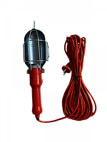 Ліхтар переносний 10м.,220В на цоколь E27 з вимикачем і крюком (метал) Дорожня карта