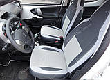 Чохли на сидіння Ситроен С1 (чохли з екошкіри Citroen C1 стиль Premium), фото 3