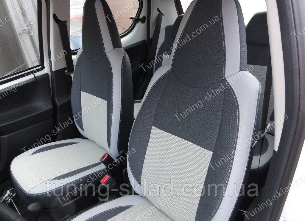 Чехлы на сиденья Ситроен С1 (чехлы из экокожи Citroen C1 стиль Premium) - фото 5 - id-p31738850