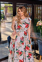 Сукня БАТАЛ в підлогу ошатне в кольорах 04д41299, фото 5