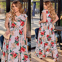 Сукня БАТАЛ в підлогу ошатне в кольорах 04д41299, фото 2