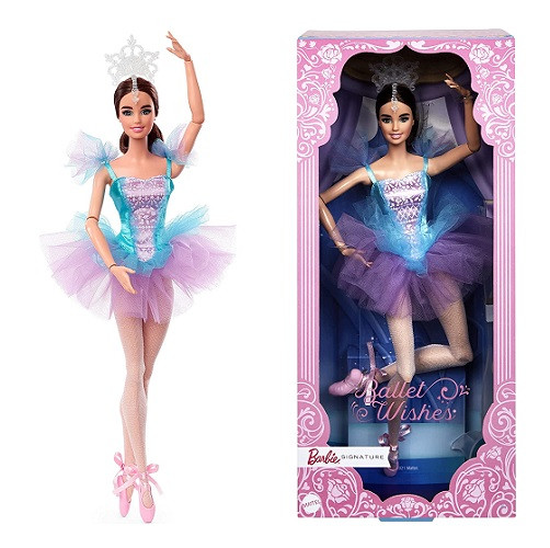 Барбі Балерина брюнетка Barbie Signature Ballet Wishes Brunette