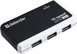 Концентратор Хаб USB Defender Quadro Infix USB2.0 4xUSB моделі (83504)