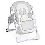 Стільчик для годування (шкіряний чохол) Bambi M 3890 Light Gray QT Сірий, фото 9