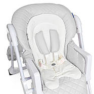 Стільчик для годування (шкіряний чохол) Bambi M 3890 Light Gray QT Сірий, фото 6