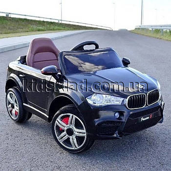 Дитячий електромобіль BMW (2 мотори по 25W, 2 акумулятори, MP3) ДЖИП Baby Tilly FL1538 (T-7830) EVA BLACK Чорний