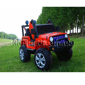 Дитячий електромобіль Jeep (2 мотори по 15W, MP3, USB) ДЖИП Baby Tilly T-7843 RED