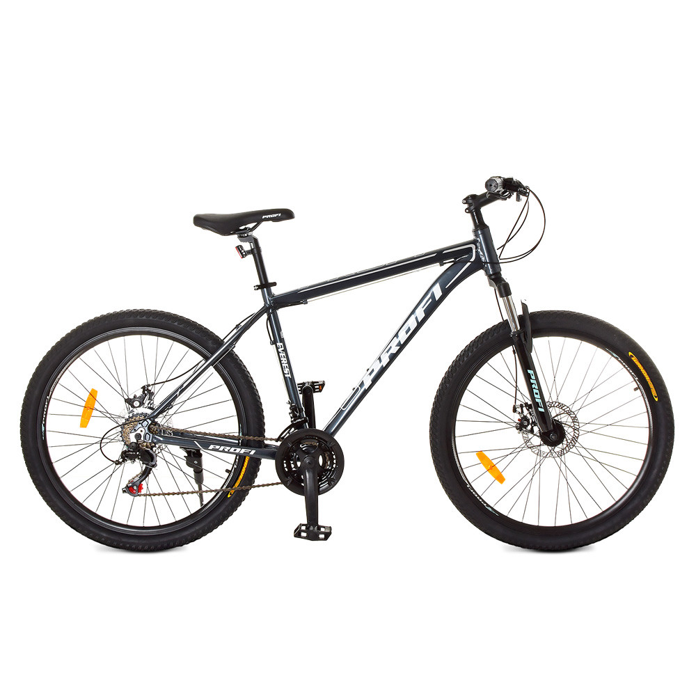 Спортивний велосипед 26 дюймів Profi G26PHANTOM A26.1 Чорно-сірий | Алюмінева рама SHIMANO 21SP