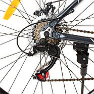 Спортивний велосипед 26 дюймів Profi G26PHANTOM A26.1 Чорно-сірий | Алюмінева рама SHIMANO 21SP, фото 8