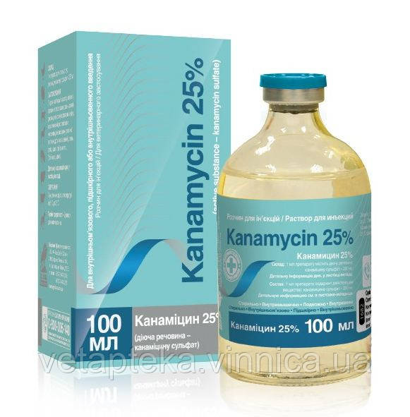 Канаміцин 25% 100мл O.L.KAR.