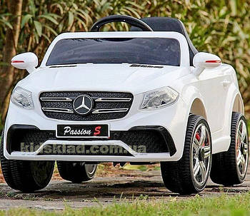 Дитячий електромобіль Mercedes (2 мотори по 25W, 2 акумулятори, MP3) ДЖИП Baby Tilly FL1558 EVA WHITE Білий