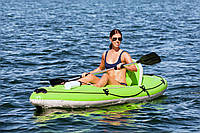 Лодка-каяк надувная (весла, насос) Bestway 65097 Зеленый