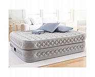Надувне двоспальне ліжко Intex 64490 Сірий (152-203-51) з вбудованим електричним насосом, фото 5