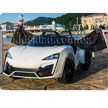 Дитячий електромобіль Lukan Hypersport (2 мотори по 35W, MP3) Baby Tilly T-7623 EVA WHITE Білий