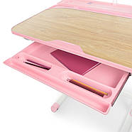 Парта учнівська дитяча Bambi M 3823A(2)-8 Рожева | Комплект зростаюча парта і стілець, фото 8