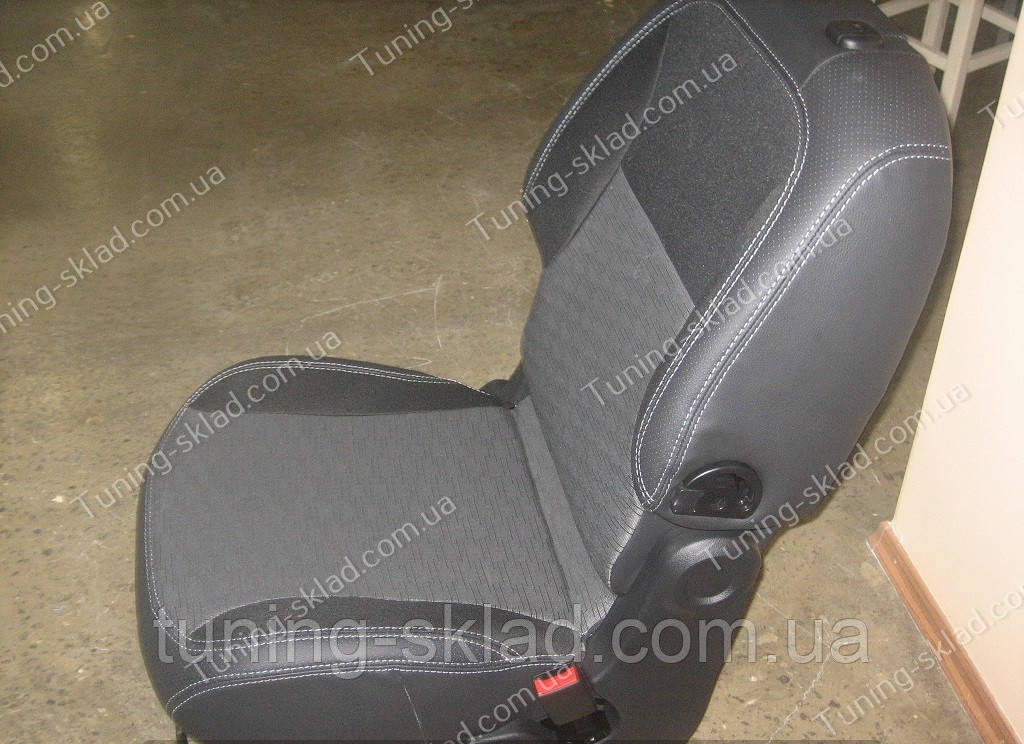 Чохли на сидіння Сітроен Берлінго 2 (чохли з екошкіри Citroen Berlingo 2 стиль Premium), фото 1