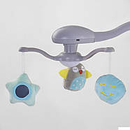 Дитячі шезлонг-гойдалки 3 в 1 JOY CX-25405 Сірий "Діно" | Електронні гойдалки для новонароджених, фото 4