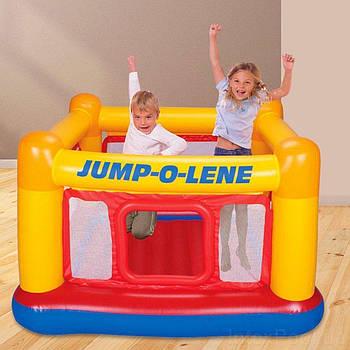 Дитячий надувний ігровий центр батут (174*174*112см) Intex Jump-O-Lene 48260