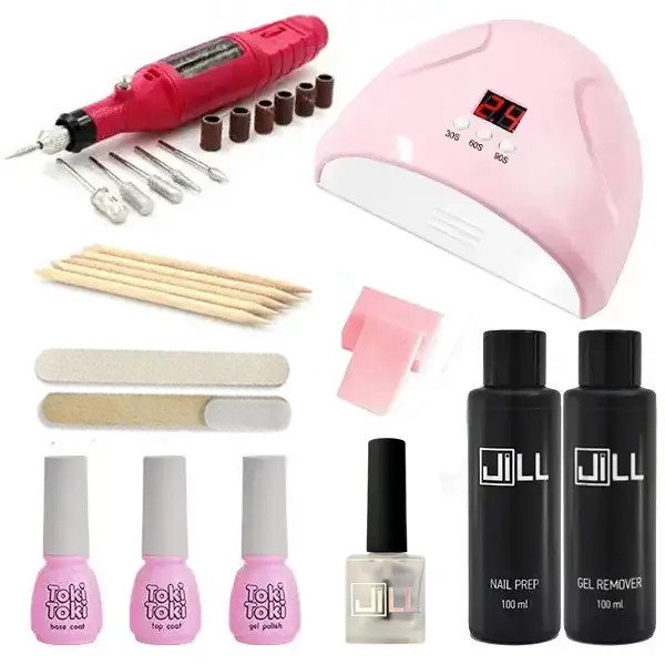 Стартовый Набор для Аппаратного Маникюра Наращивания Покрытия Ногтей ...