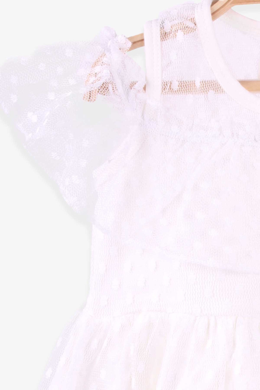 Детское нарядное белое платье для девочки 5 лет - фото 3 - id-p1635189461