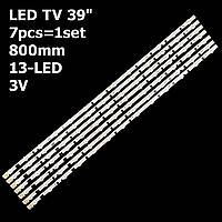 LED підсвітка Samsung TV 39" 800mm 3V 2013SVS39F REV1.9 L8/R5 D2GE-390SCA-R3, D2GE-390SCB-R3 7шт.