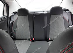 Чохли на сидіння Сітроен С-Елізе (чохли з екошкіри Citroen C-Elysee стиль Premium)