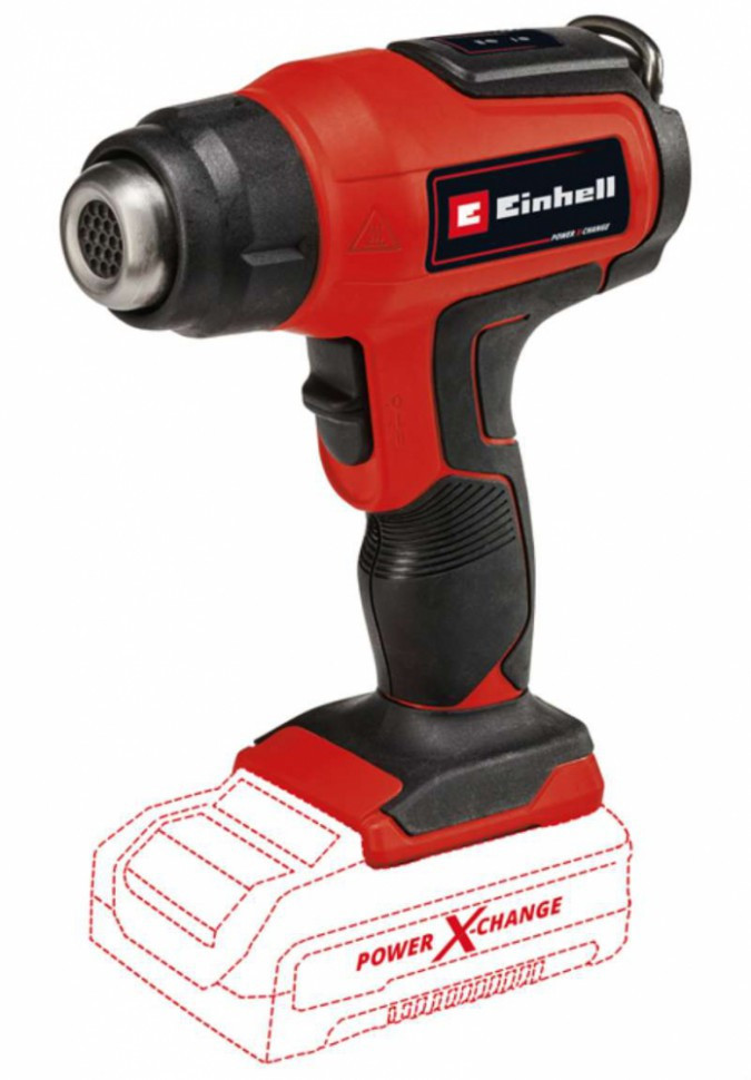Фен акумуляторний Einhell TE-HA 18 Li - Solo: 18В, 350°С / 550°С, 200л/хв., без акумулятора