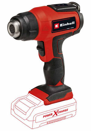 Фен акумуляторний Einhell TE-HA 18 Li - Solo: 18В, 350°С / 550°С, 200л/хв., без акумулятора, фото 1