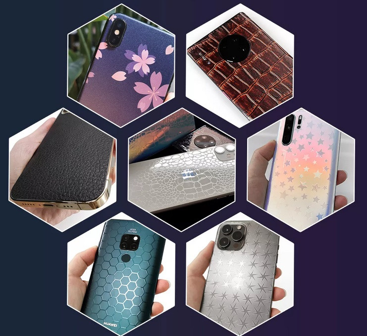 Плівка задню частину на всі смартфони шкіра iPhone.Samsung Huawei, Xiaomi LG, Meizu OnePlus, OPPO всі моделі, фото 1