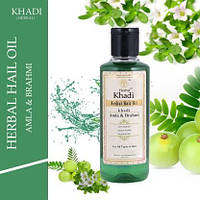 Масло Кхаді Амла і Брахмі для відновлення волосся на травах, Khadi Amla & Brahmi Hair Oil, Аюрведа Здесь
