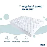 Наматрацник стьобаний 180x200 з бортом по периметру Lux Elite IDEIA, фото 5