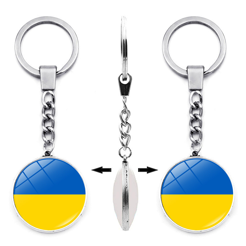 Брелок з українським прапором — різні моделі, фото 1